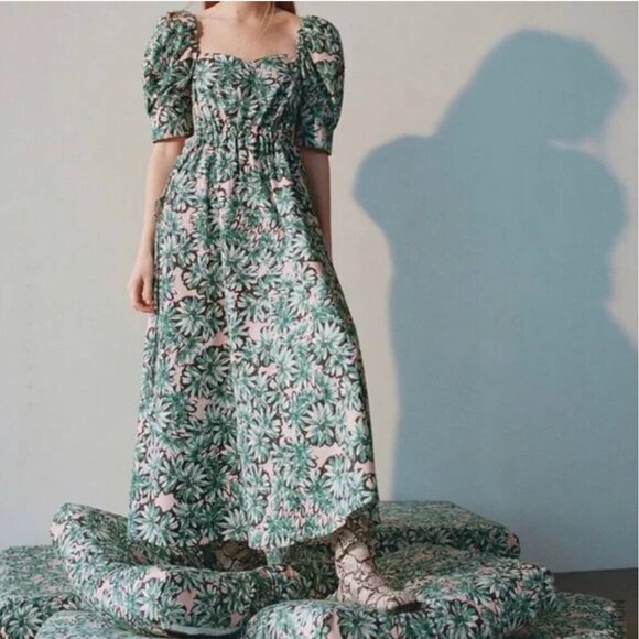 ZARA PRINTED POPLIN DRESS Size S NEW WITH TAG! - Picture 13 of 16